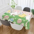 thumbnail image 4 of Coolnut Easter Eggs Rectangle Tablecloth, Spill-Proof Polyester Table Cloth, Table Cover for Kitchen Dining Picnic Holiday Party Decoration, 60"x60", 4 of 7