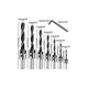 thumbnail image 3 of Countersink Drill Bit Set, 8pcs HSS 5 Flute Woodworking Countersink Heart Drill Bits Chamfer Cutter 3-10mm, 3 of 5