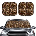thumbnail image 2 of Balery Burger Fries Parasol para parabrisas de coche de 2 piezas | Parasol plegable para parabrisas delantero de coche para la mayoría de sedanes-Small, 2 of 6