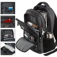 thumbnail image 3 of UKEIN Black Laptop Backpack Computer Business Backpack for Adult Water Resistant Anti-Theft Laptop Backpack for Men, 3 of 7