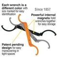 thumbnail image 3 of 50900R Conduit Lockout Wrench Set,Lock Nut Wrench,Tighten and Loosen Locknuts in Tight Spaces,1/2, 3/4 and 1-Inch,Offset Bends,3-Piece, 3 of 9