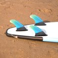 thumbnail image 4 of Three Fins Designed Fiberglass Surfboard Tail Fin, Outdoor Surfboard Tail Fin, 2PCS Side Fin+1PCS Middle Fin Stylish Designed For Surfboard Paddle Board, 4 of 8