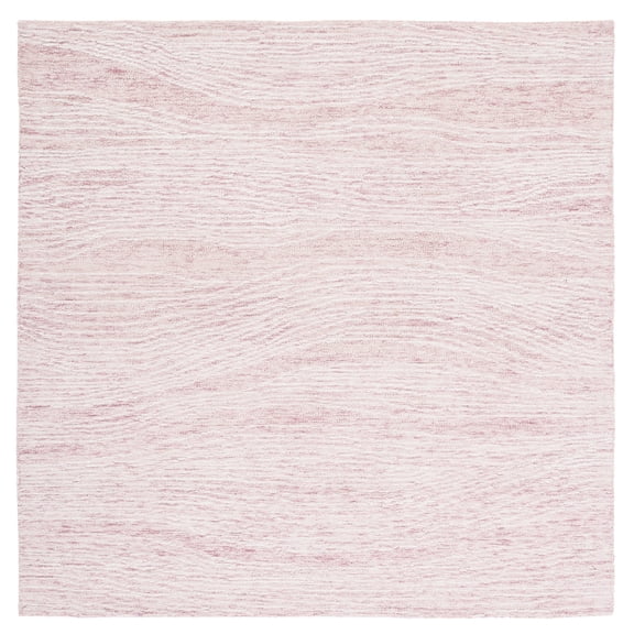 SAFAVIEH Metro Bridget Abstract Area Rug, Pink/Ivory, 6' x 6' Square