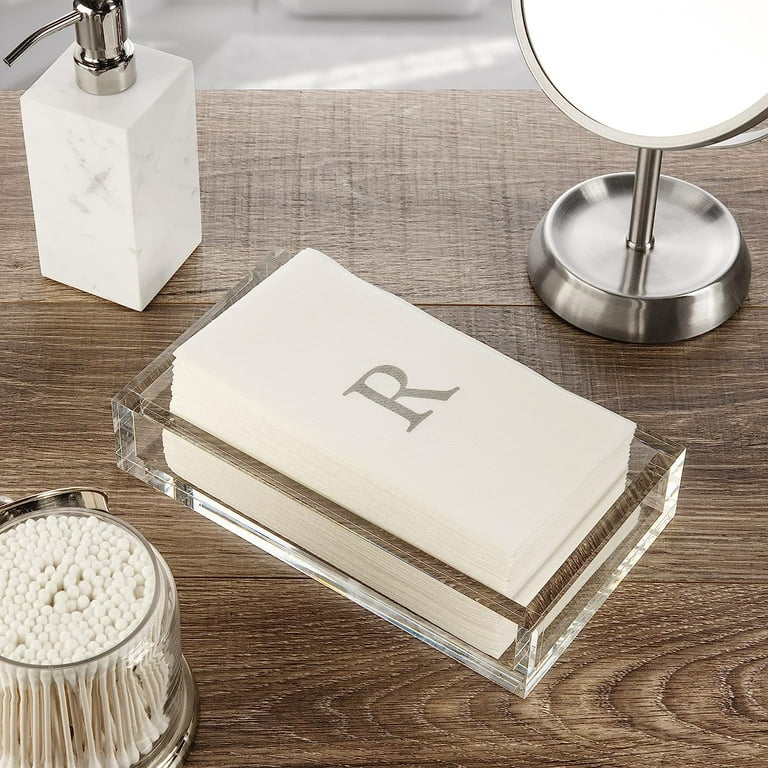 Premium Monogrammed Disposable Hand Towels Personalized Napkins for Wedding Guest Bathroom Kitchen 25 Count Pack Elegant Durable Linen Like Paper Towels Walmart