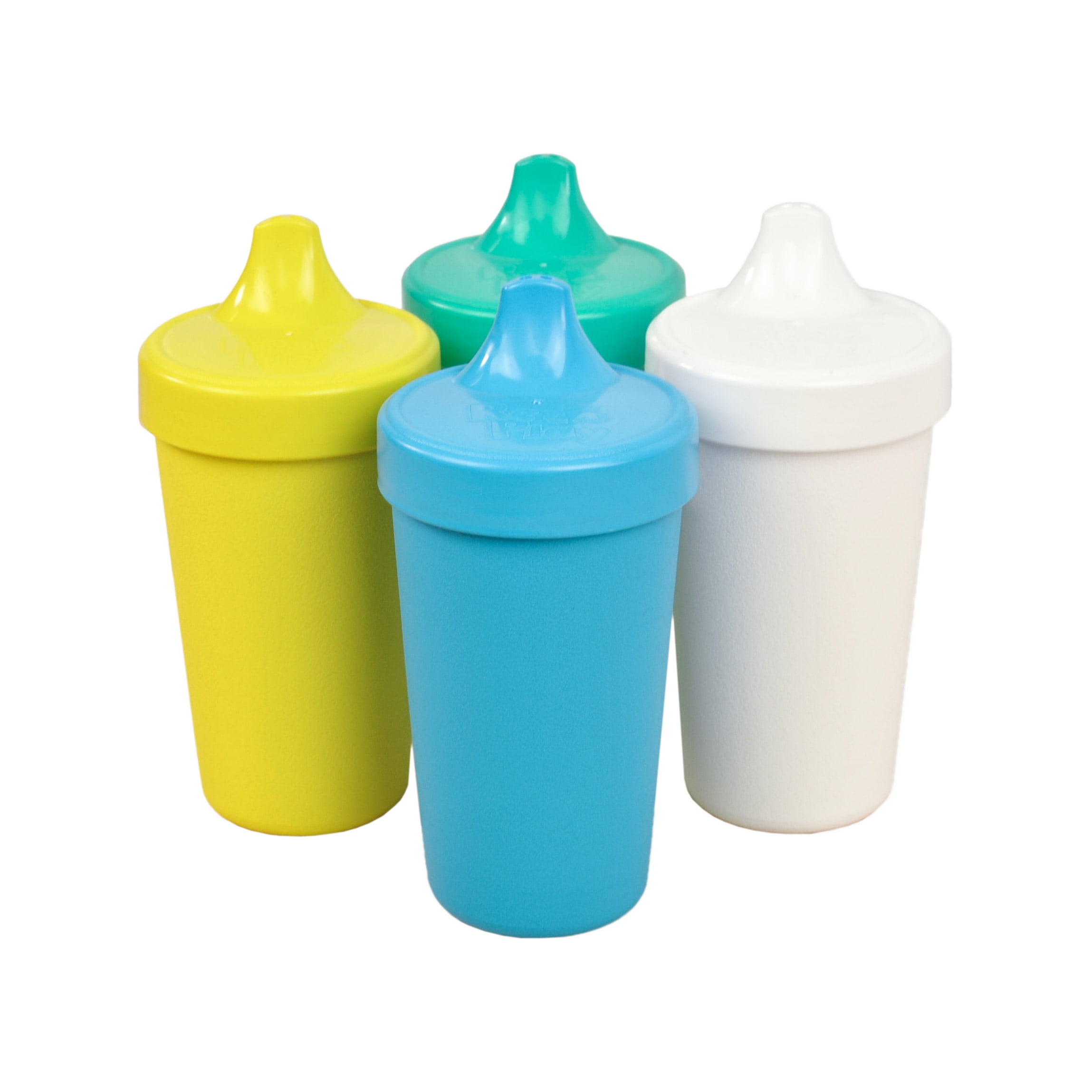and Child Feeding Bright Pink Re-Play Made in The USA 4pk No Spill Sippy Cups for Baby Sky Blue Yellow Lime Green Toddler Easter+ 