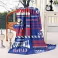 thumbnail image 3 of Buffalo Splicing Travel Throw Blanket Gift for Men Women,Flannel Buffalo Blanket for Sofa Bed Sofa Living Room Chair,Football Team Throw Blanket 50"x60", 3 of 5