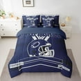 thumbnail image 2 of Castle Fairy Football Print Bedding Comforter Set 7-Piece for Kids Children Teens,Sport Theme King Bedding Sets,Ball Gamer Ultra Soft Bed Sheets,Ultra Soft Home Decor,Reversible, 2 of 8