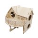 thumbnail image 4 of Casa para hámster, cabaña, hábitat, decoración, jaula, accesorios, casa para jerbos y ratones 19cmx15.5cmx15.5cm, 4 of 9