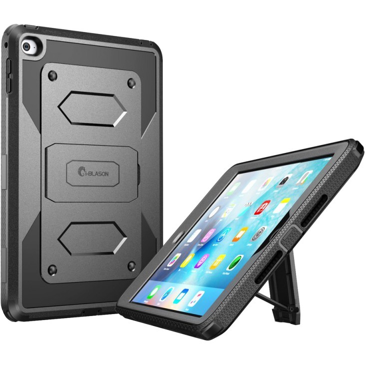 iPad Mini 4 Armorbox Full Body Kickstand Case with Screen Protector