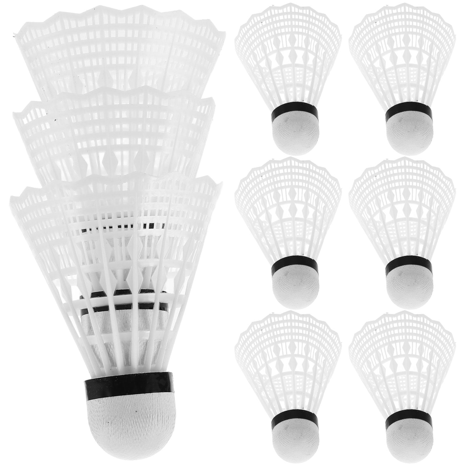 Lot 12 Volants Badminton – Liège Synthétique, Plumes Canard, Tête Mousse EVA, Haute Vitesse, Pour Compétition/Entraînement