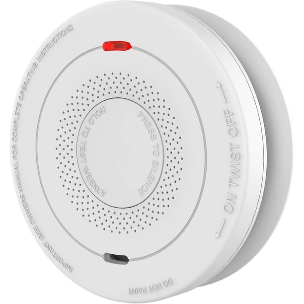 Alarma detectora de humo y monóxido de carbono, 10 años con pilas, alarma con sensor dual