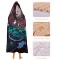 thumbnail image 4 of Demon Slayer Wearable Blanket Cloak Arctic Velvet Hooded Blanket Soft Fuzzy Hoodie Blanket Cape for Adults Kids 40"x50", 4 of 8