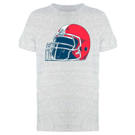 American Football Red Helmet T-Shirt Men -Image by Shutterstock, Male 3X-Large