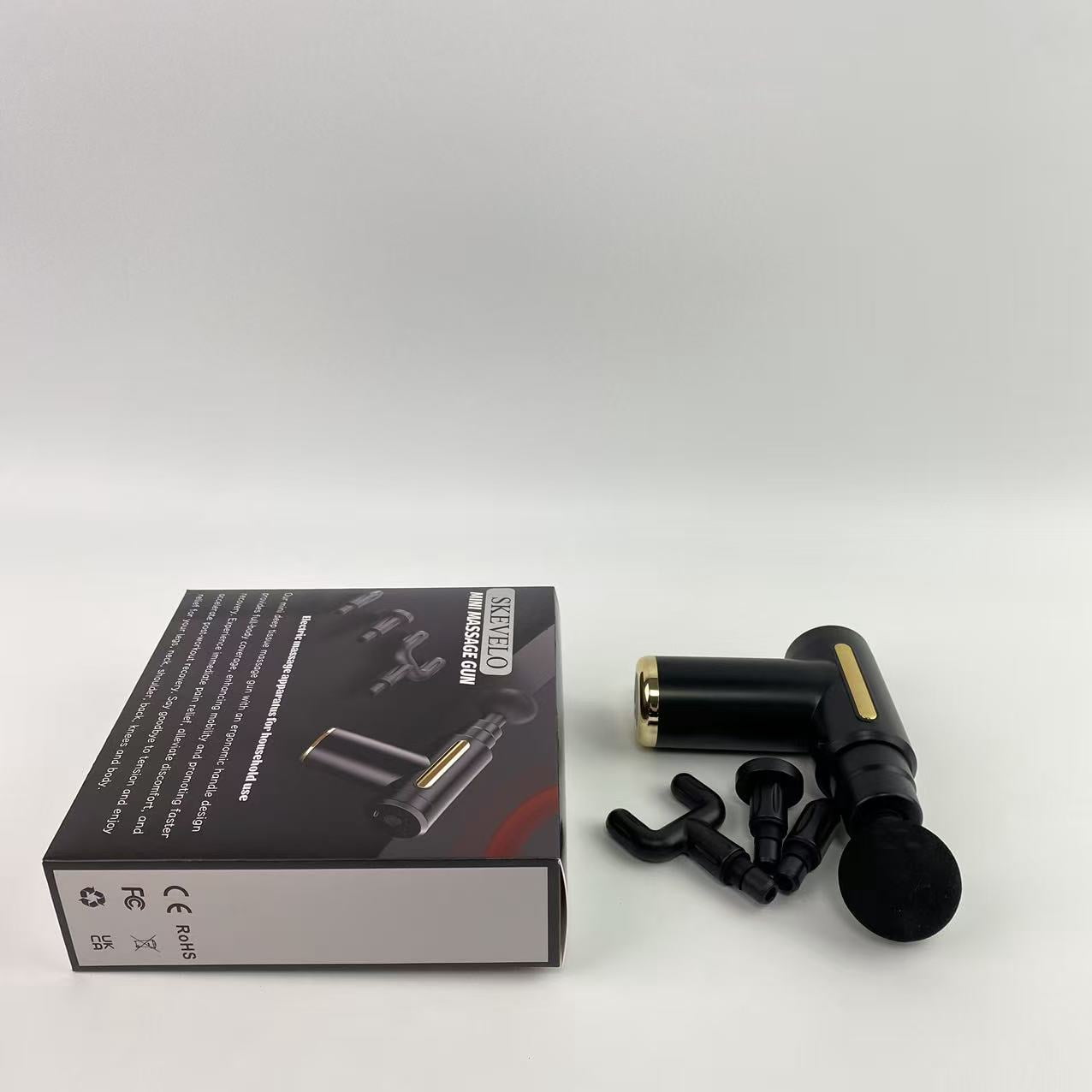 SKEVELO Massage apparatus,Massage Gun, Small Travel Tool, Massage Gun Deep Tissue,Percussion Handheld Portable Muscle Massager Tool for Full Body Pain Relief, Ideal Gifts for Men, Women(Black)
