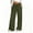 Army Green, variant on Drawstring Jeans Women, Audhol Women's High Waisted Straight Jeans Trendy Drawstring Tie Elastic Waist Stretchy Denim Pants Pull on Wide Leg Jeans for Women Black M