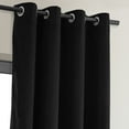 thumbnail image 6 of Half Price Drapes Signature Warm Black Grommet Velvet Blackout Curtains (1 Panel), 50WX 96L, 6 of 10