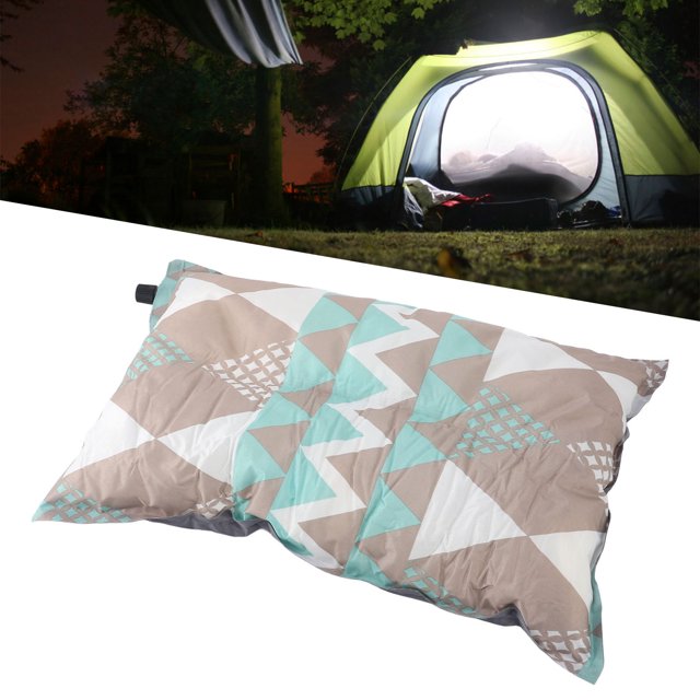 Colorful Automatic Inflatable PVC Camping Pillow, Lightweight for Travel, Hiking, Backpacking