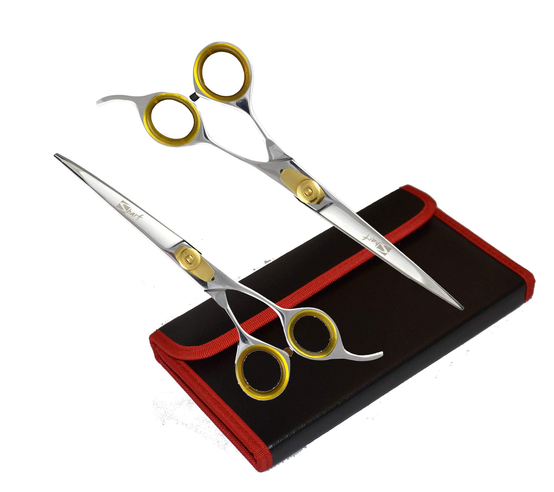 Sharf Professional Pet Shears Kit Gold Touch Dog Grooming 7.5 Inch