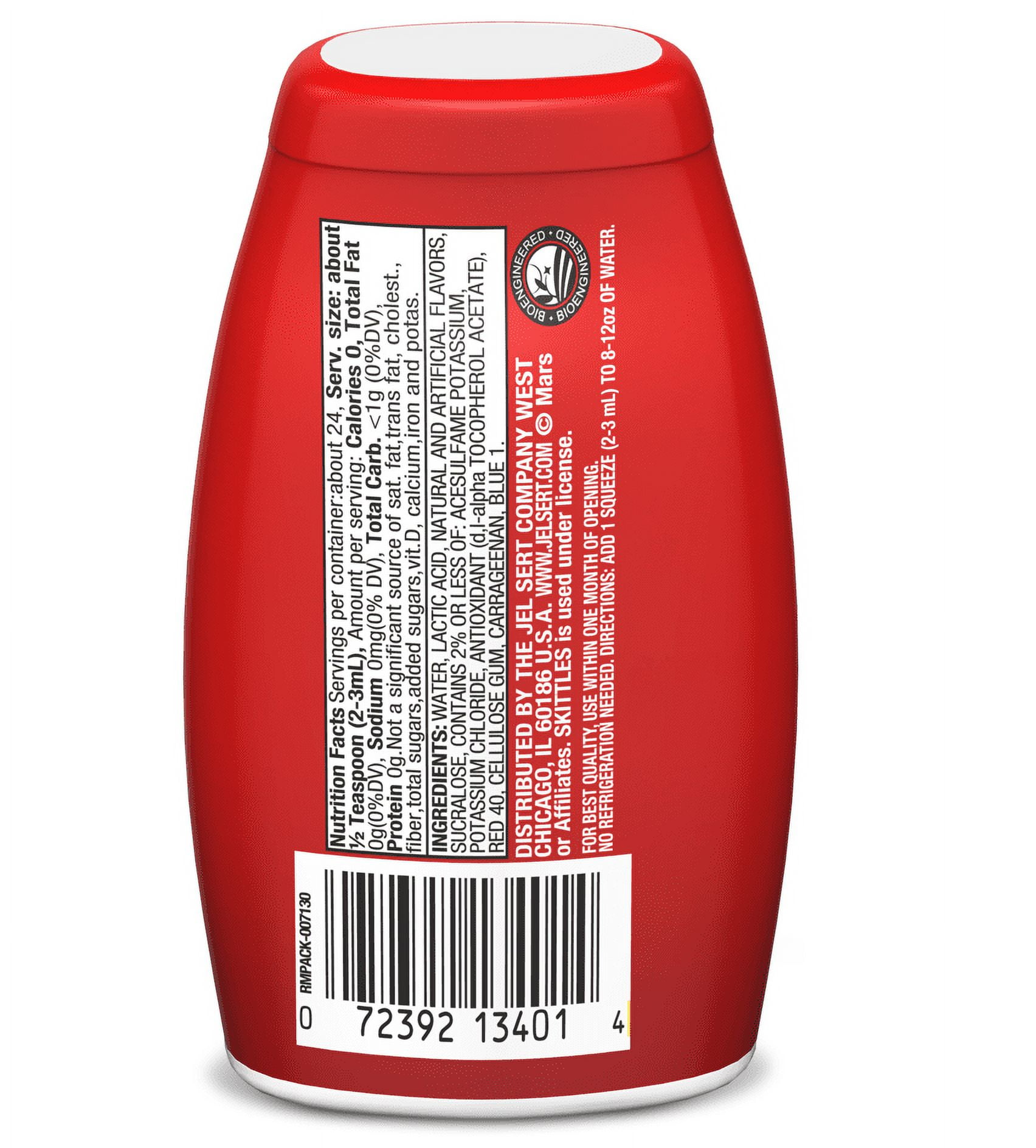 Skittles Sugar-Free On-The-Go Liquid Water Enhancer, Original, 24 Servings, 1.62 fl oz
