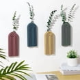 thumbnail image 7 of 4 Pack Wood Wall Planter Indoor Wall Decor Plant Holders Boho Hanging Planter Vases for Modern Farmhouse Living Room Bedroom Rainbow Decor (Morandi Color), 7 of 7