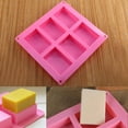 thumbnail image 4 of Homelife 1 Pc 6-Cavity Plain Rectangle Soap Mold Silicone Craft DIY Cake Making Mould, 4 of 7