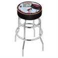thumbnail image 4 of Brigham Young 30 Inch L7C1 Cushion Seat With Double Rung Chrome Base Bar Stool, 4 of 7