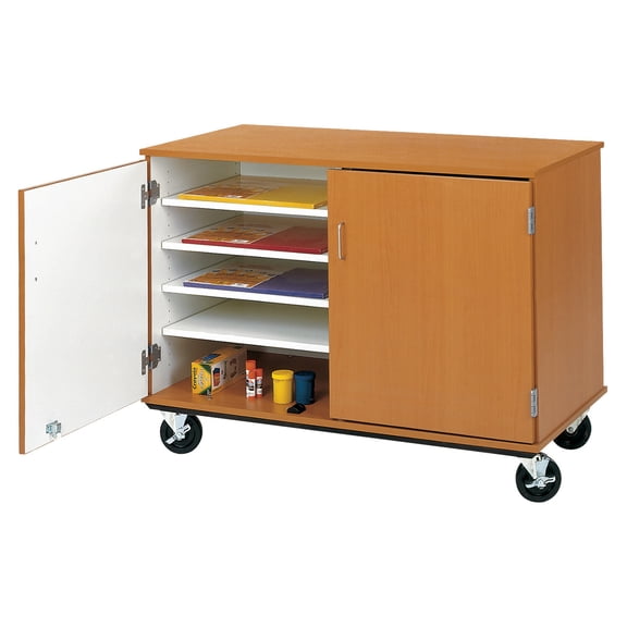 36" Adjustable Storage Cabinet with Locking Door - Organizer for Paper & Files