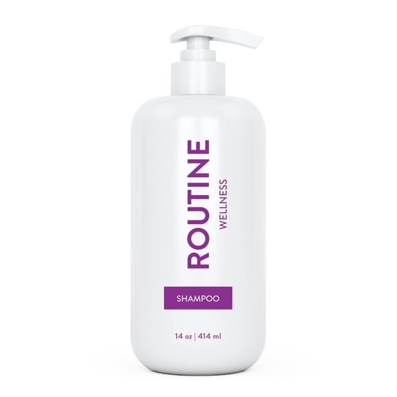 Routine Wellness Strengthening & Volumizing Shampoo for Thinning Hair - Promotes Full, Voluminous, Healthy Hair - 14 oz Rose Hips