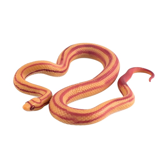 Kctiaxy Corn Snake Realistic Fake Snakes Toy Rubber Snake Figure for Prank Props Fake Snake Scare Birds and Squirrels, Boa Constrictor Figurines Kids Toys