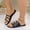 Black, variant on Wide Width Sandals for Women, Summer Wide Feet Flip Flops Flat Slide Sandals Casual Braided Slides Comfortable Slip Womens Beach Sandal