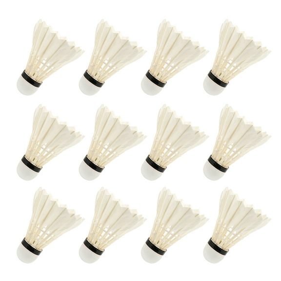 12PCS High Speed Duck Feather Badminton Balls Shuttlecocks Outdoor Indoor Training Competition
