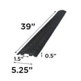 thumbnail image 2 of Small Drop Trak Cable & Hose Protector - Channel Size: 1.5"W x 0.5"H - Black - 1 Piece, 2 of 2