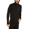 thumbnail image 4 of Men's Microweight Merino Wool 1/4 Zip Sun Hoodie - Black - Small, 4 of 5