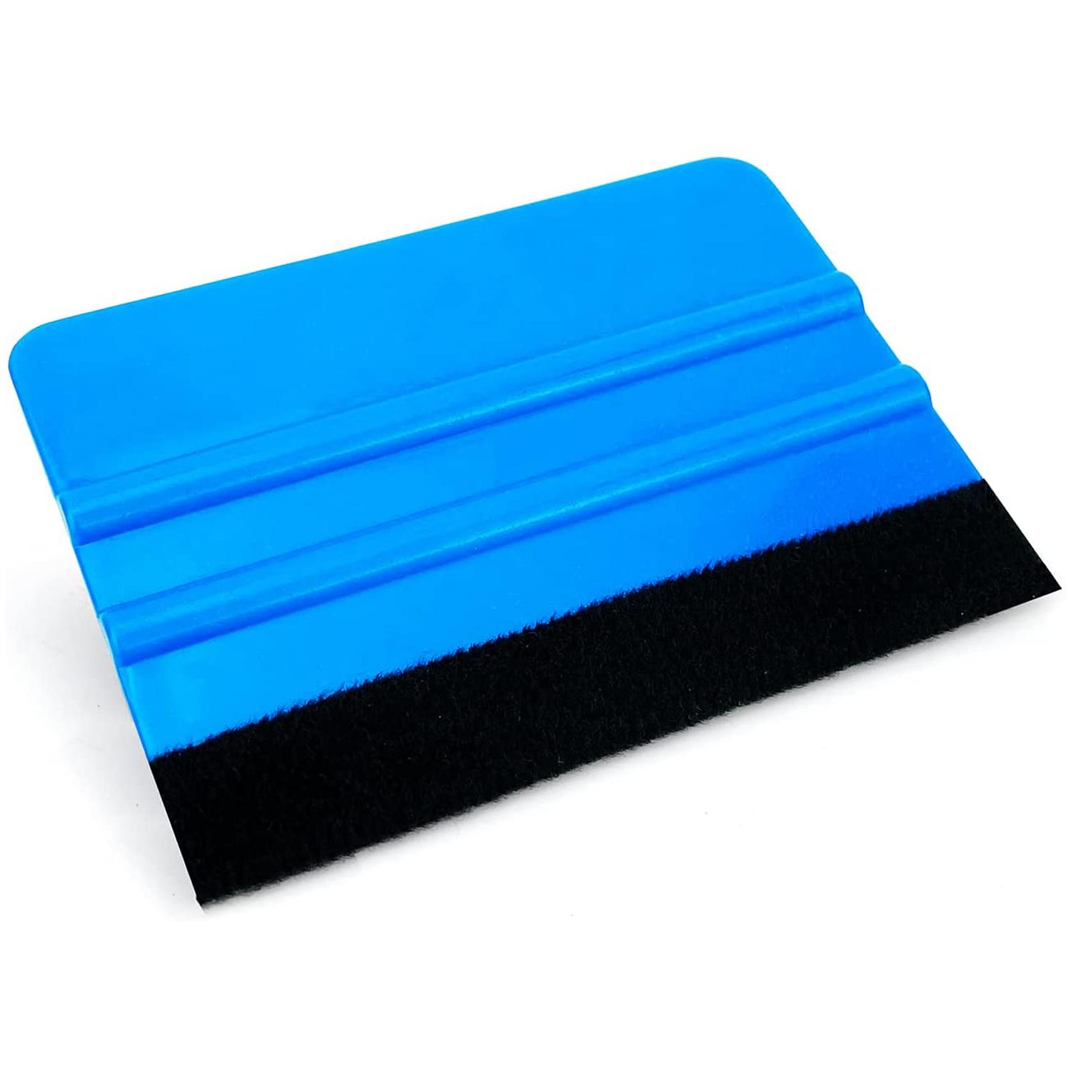 Plastic Felt Edge Squeegee, 10x7cm, Vinyl Applicator Wallpaper Smoother