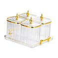 thumbnail image 3 of WeiLaiKeQi Dried Fruit Plate es Appetizer Serving Tray for Party Home Condiment clear, 3 of 9