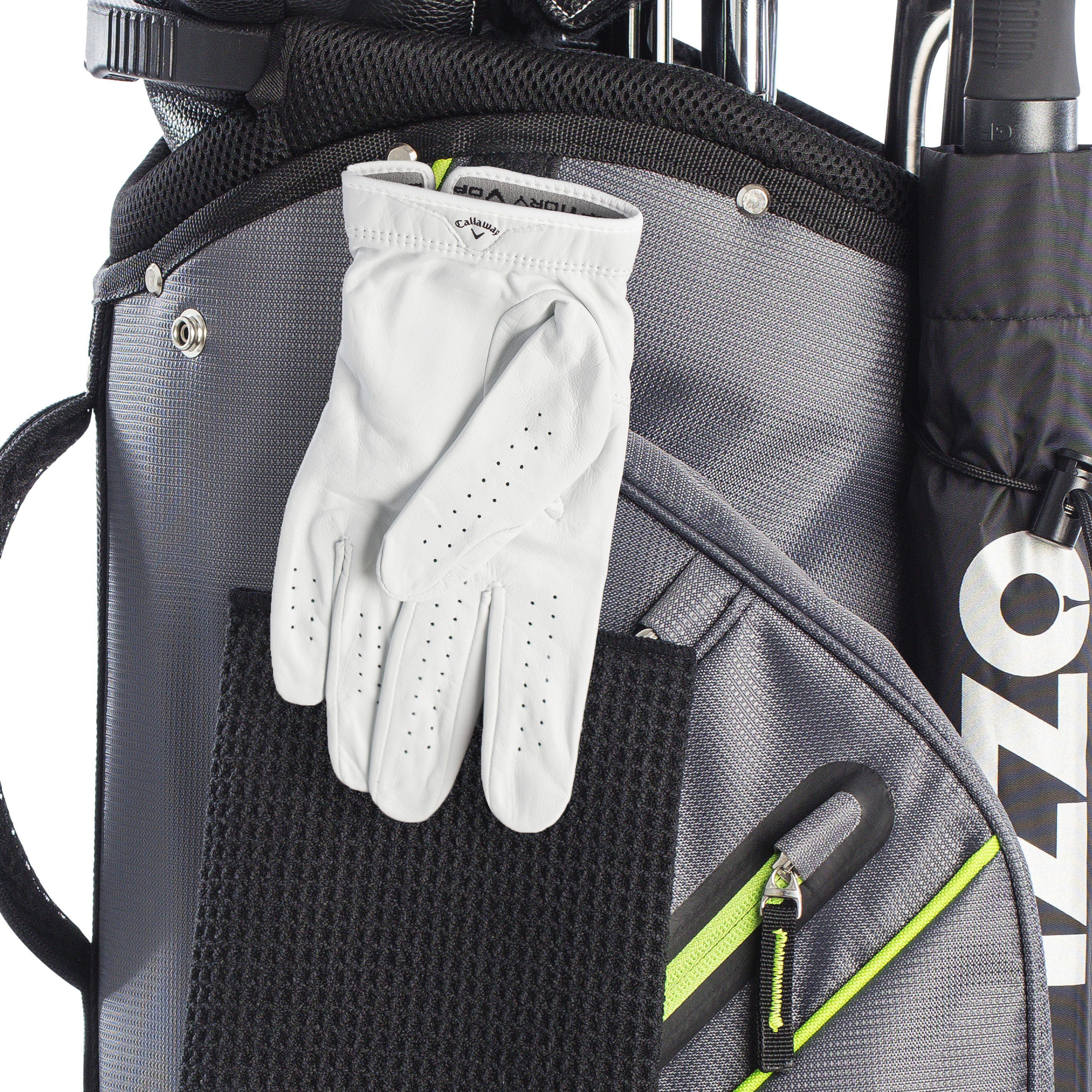 Izzo Golf Ultra-Lite Cart Bag - Grey/Lime