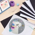 thumbnail image 4 of 12 Pieces Classic Reserve Aida Cloth with 30 Pcs Needles Stitch Fabric for DIY Handmade Sewing Accessories Supplies (Black & White) DIY, 4 of 7