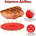 thumbnail image 2 of 2 forros reutilizables para freidora de aire con silicona elevada, alfombrillas para freidora de aire de silicona antiadherentes sin BPA, redondas de 8 pulgadas, 2 of 5