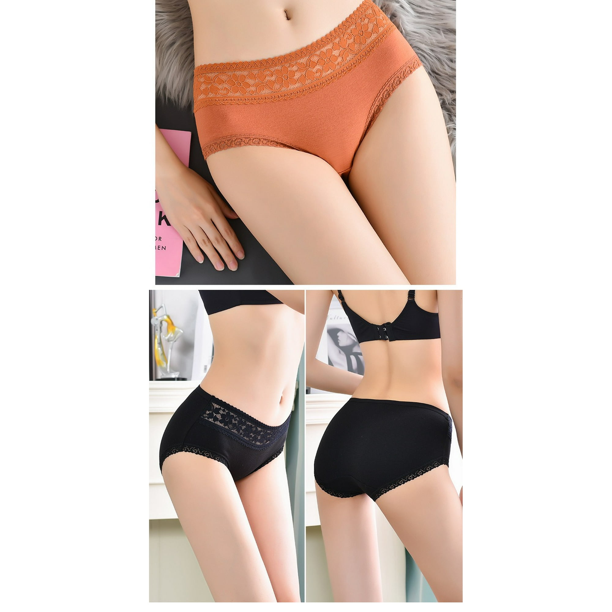 Ensemble de 3 Culottes en Coton pour Femmes sous Vetements Extensibles Doux et Agreables pour la Peau Culottes pour Filles Walmart