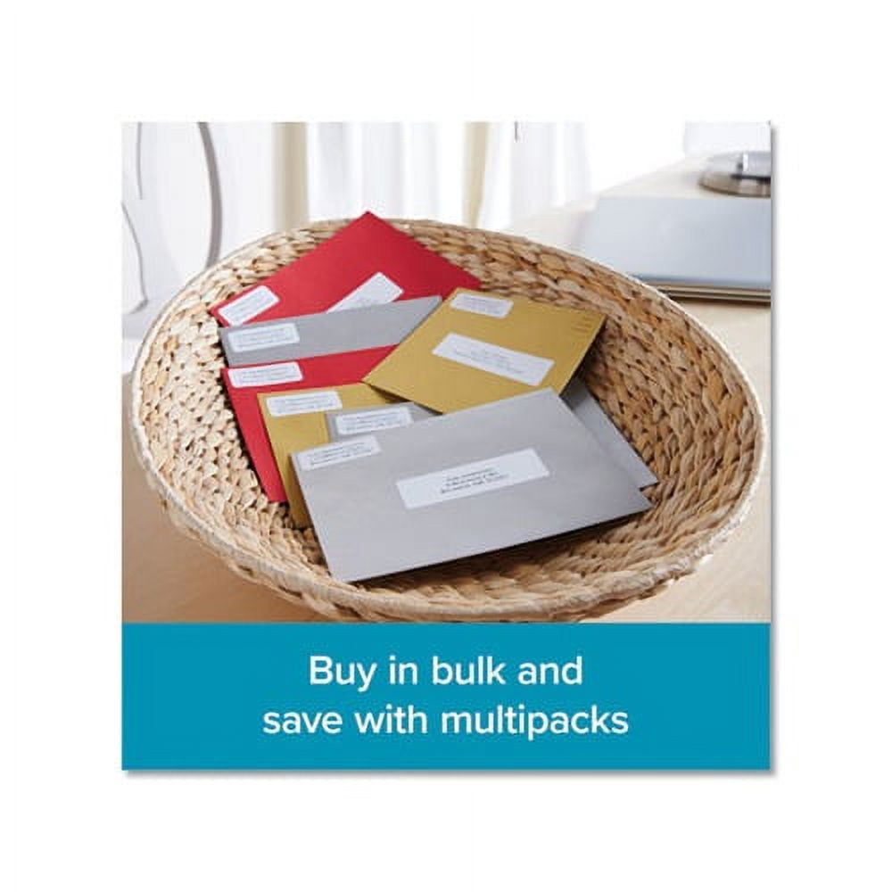 LW Address Labels 1.13" x 3.5", White, 130/Roll, 6 Rolls/Pack