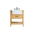thumbnail image 3 of 30 inch single bathroom vanity in natural wood, 3 of 8