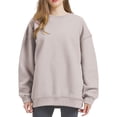 thumbnail image 3 of Pxiakgy Vente Chaude!! Sweatshirts Oversize pour Femmes, Sweats à Capuche, Pulls Col Rond, Hauts Décontractés, Tenues de Mode Printemps Automne, Vêtements de Sport 2025, Veste Sweat-Shirt, Pantalons, Kaki m, 3 of 9