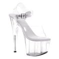 thumbnail image 2 of Ellie Shoes E-709-Brook 7" Pointed  Womens Stiletto Sandal. Clear / 10, 2 of 3