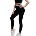 thumbnail image 2 of Maoxin Womens Leggings Womens Yoga Leggings Fitness Running Gym Ladies Sports Active Pants Pants for Women Black M, 2 of 3