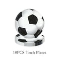 thumbnail image 3 of Decoración para fiesta de cumpleaños de fútbol, vajilla con temática deportiva de fútbol para niños, juego de vasos, platos, pancartas y globos para recuerdo de niño, 3 of 5
