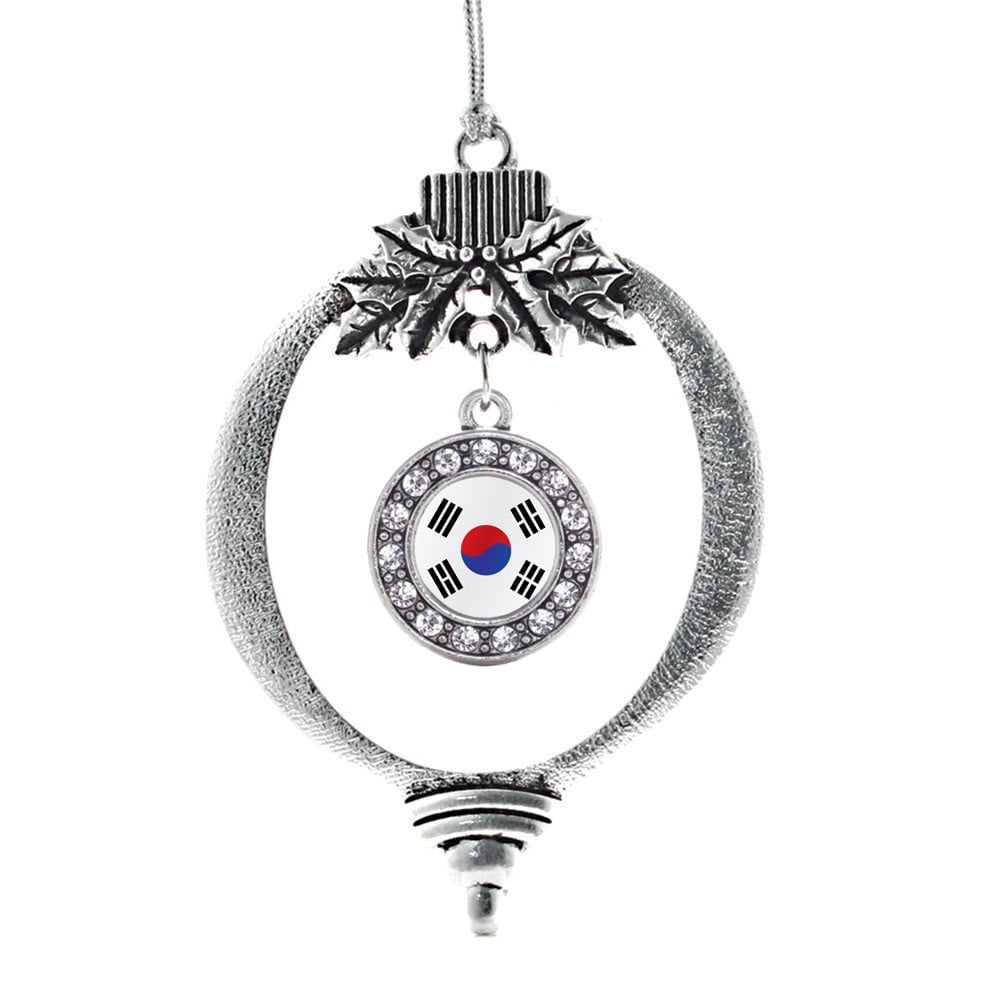 Republic of Korea Flag Circle Holiday Ornament