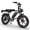 V8 Black, variant on OUXI Electric Bike Adults, 20" x 4.0 Fat Tire Ebike with 48V 15Ah Battery, Peak 1000W Electric Bicycles, 31MPH Electric Mountain Bike, Shi-mano 7 Speed, Ebike for Adults UL2849