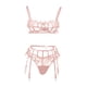 thumbnail image 3 of Gibobby Ropa sexy de mujer para sexo Lencería Sexy para Mujer Vestido De Dormir Profundo Empalme De Encaje Ahueca hacia Fuera Mini Lenceria Body Mujer(Rosa, G), 3 of 5