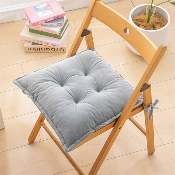 Fatty Farmer Seat Cushion Garden Patio Home Kitchen Office Thicken Comfy Seat Cushion, soot 20"x20"