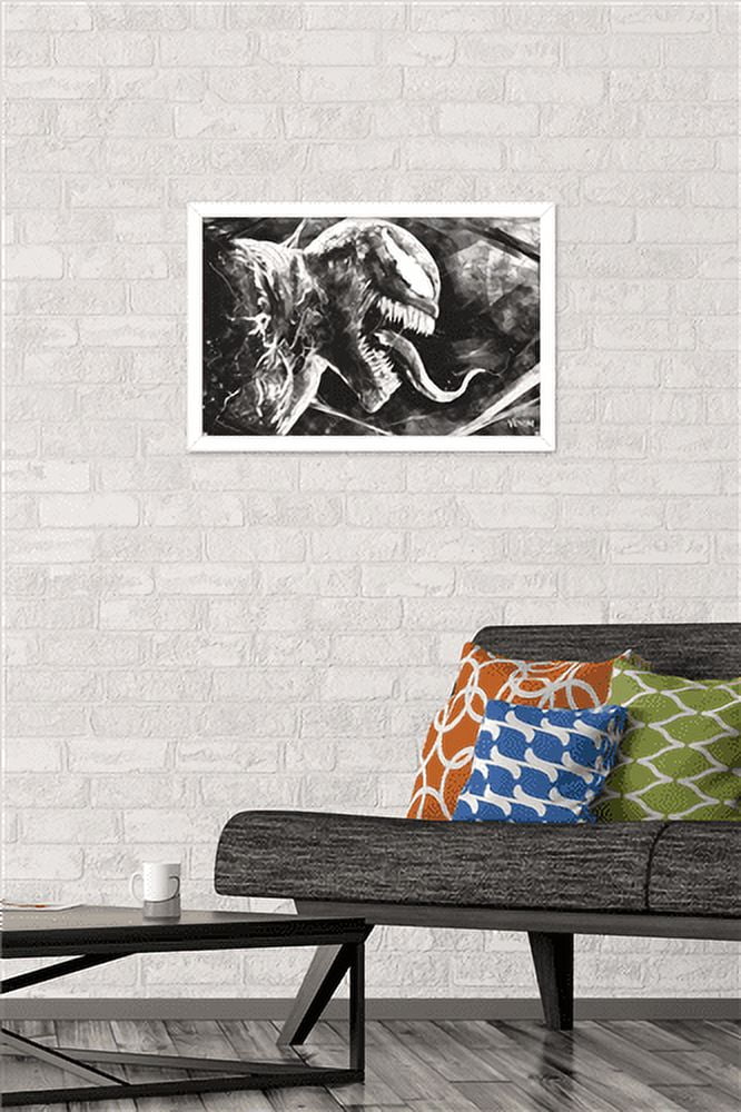 Marvel Venom: Let There be Carnage - Sketch Wall Poster, 14.725" x 22.375", Framed